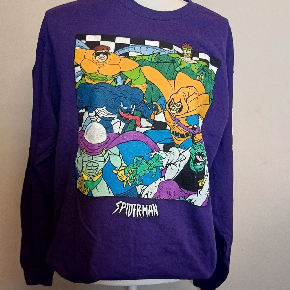 Marvel Purple Spider-Man Long Sleeve Tee
